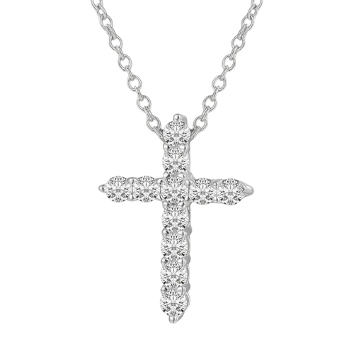 Moissanite Cross Necklace