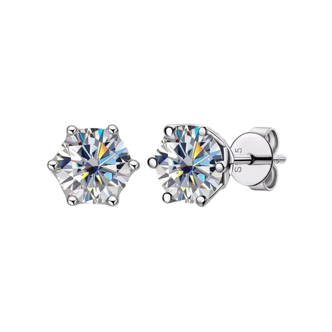 Moissanite Stud Earrings