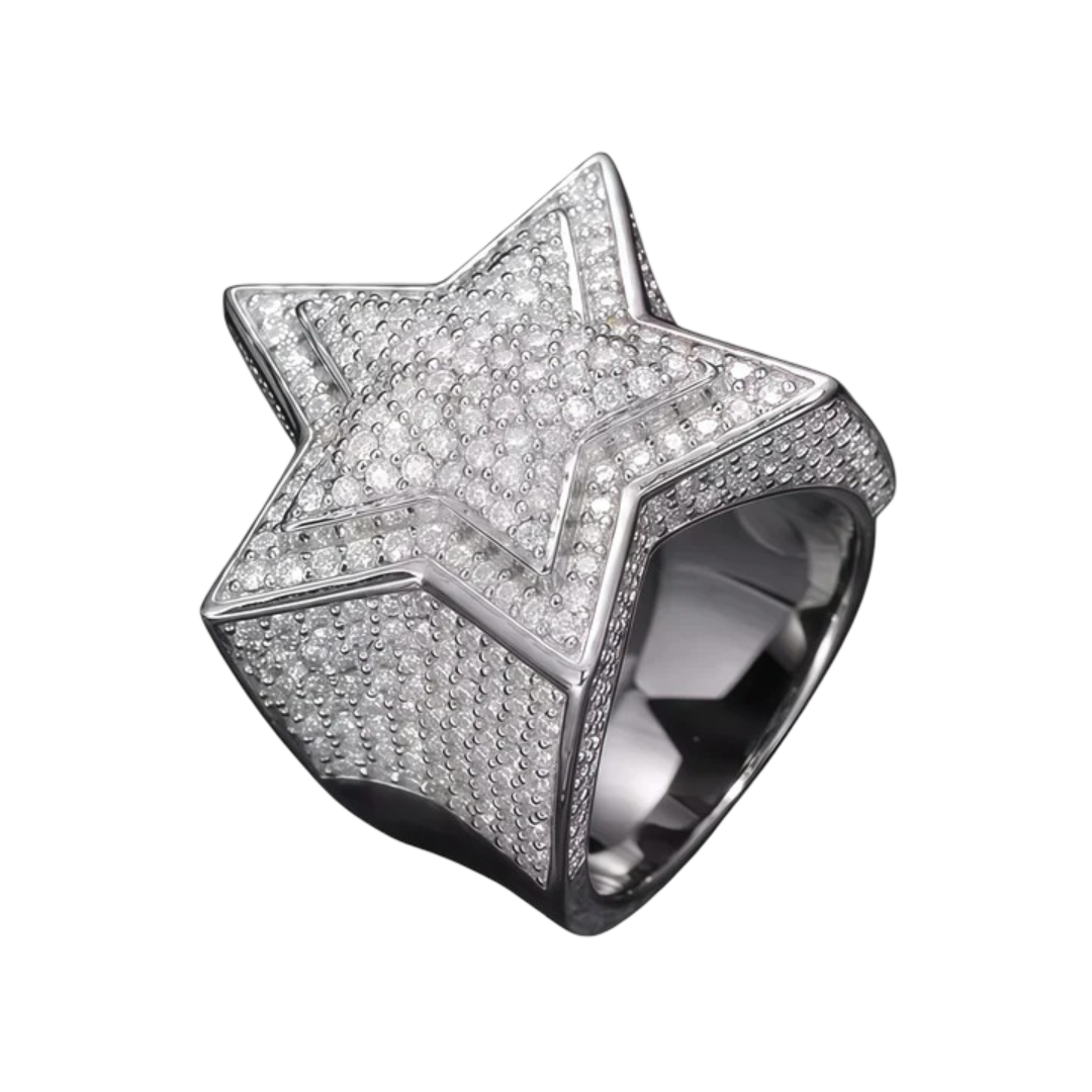 Star Moissanite Ring